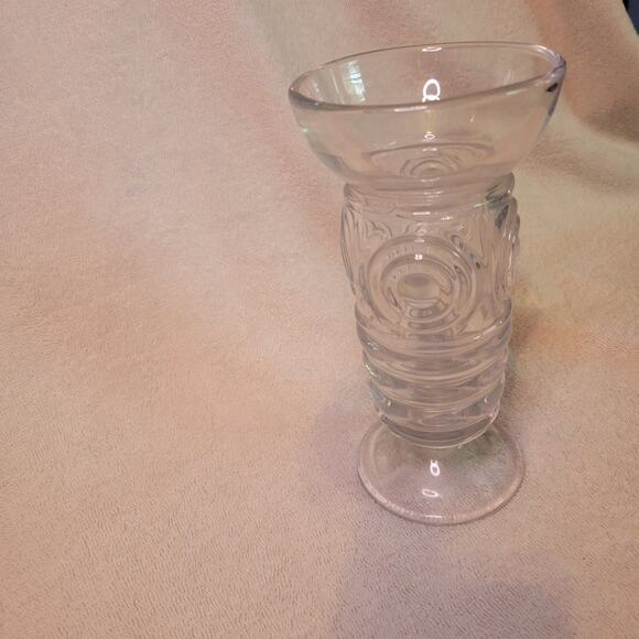 Ice Cream Soda Fountain Clear Glass 7.5" Dish Cup Single 1930 Mondae Siren - Picture 7 of 9